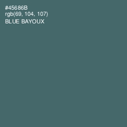 #45686B - Blue Bayoux Color Image